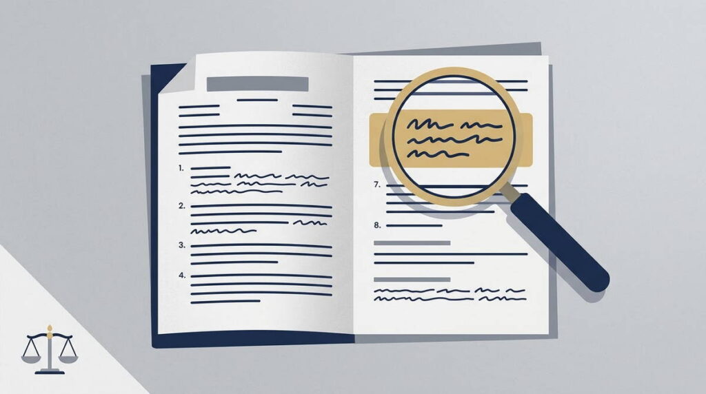 Reviewing an AI-drafted contract clause before sending it to a client
